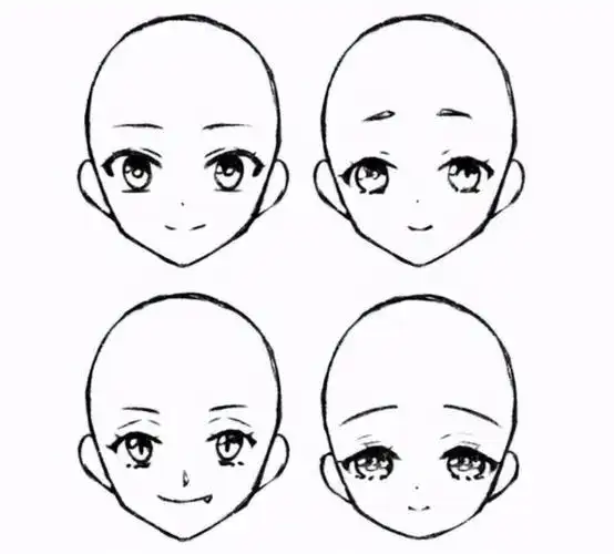 动漫人物面部的画法 - 动漫脸型图片 - 实验室设备网