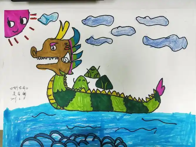 《划龙舟》索思艺术周六13.00--14.30线描班学员风采