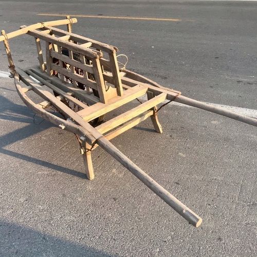 老木车怀旧独轮手推车木轮独轮车民俗老物件老农具收藏展览不包邮
