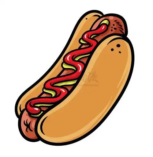 初学者画热狗教程