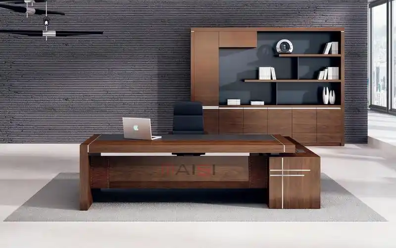 实木办公大班台 办公家具实木经理办公桌 广州迈思办公家具