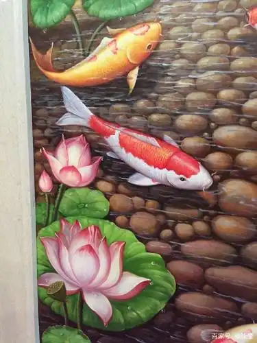 鲤鱼跃龙门墙绘