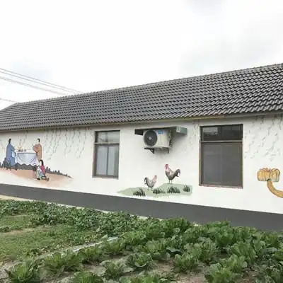 新农村墙体彩绘外墙绘画乡村振兴墙体画文化墙彩绘