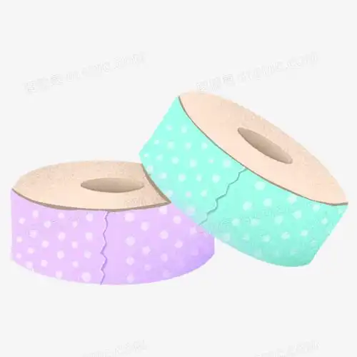 卡通彩色双面胶免抠元素