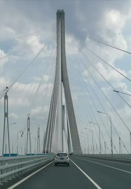 这是新开通的沪苏通大桥.