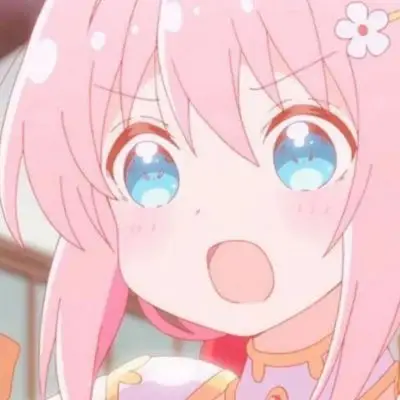 高清超萌的动漫女头软妹粉色系图片,女生头像图片