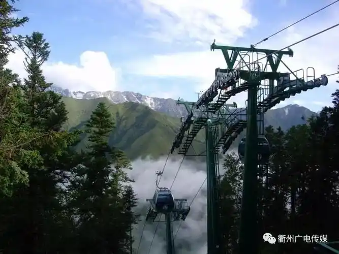 索道水平距离2879.66米,线路高差874米,线路斜长3009.