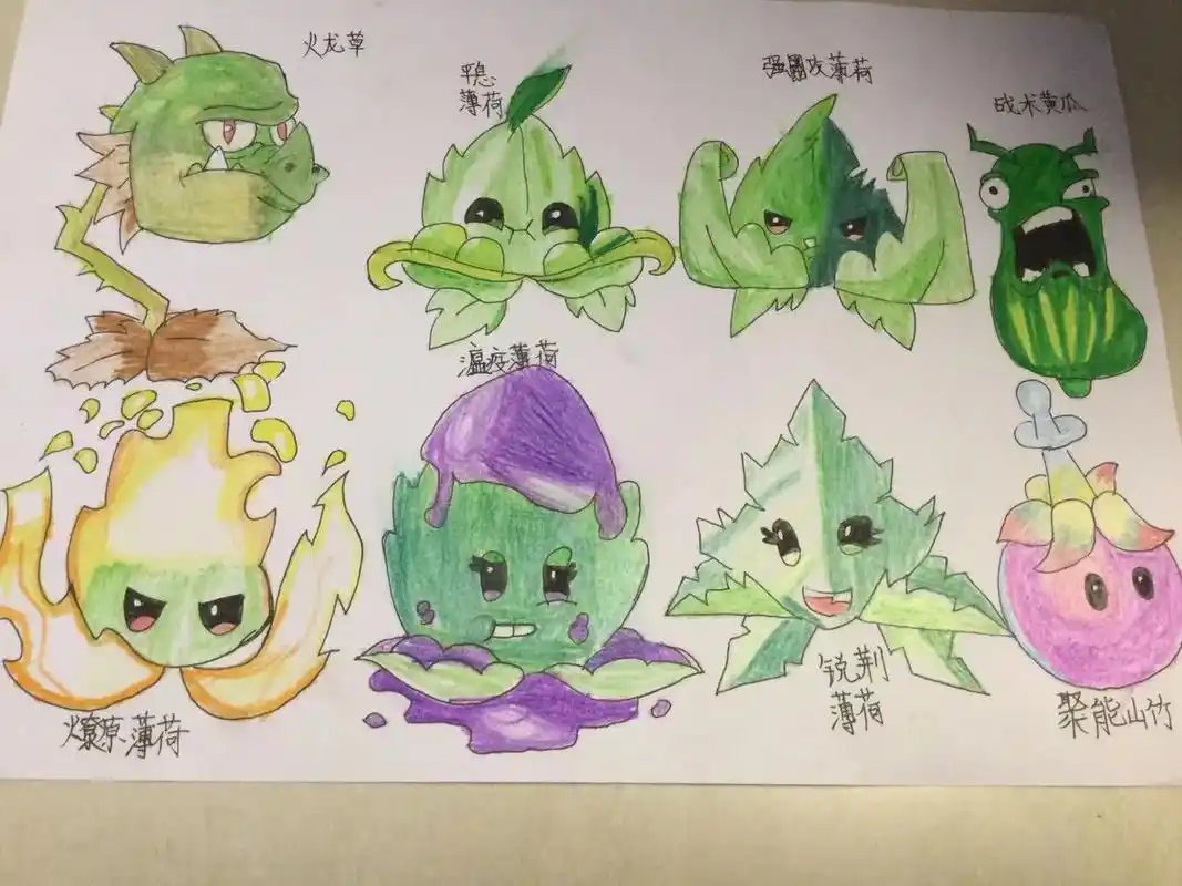 植物大战僵尸画#植物大战僵尸 #创意美术 #手绘 #动漫插画 - 抖音