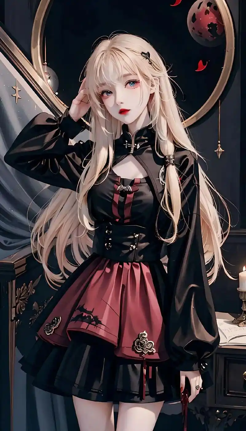 暗黑洛丽塔女神.#高清壁纸 #图文伙伴计划 #挑一张壁纸换上 - 抖音