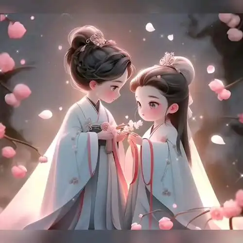 古风q版情侣头像