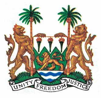 塞拉利昂共和国国旗国徽国歌(世界标志之125)