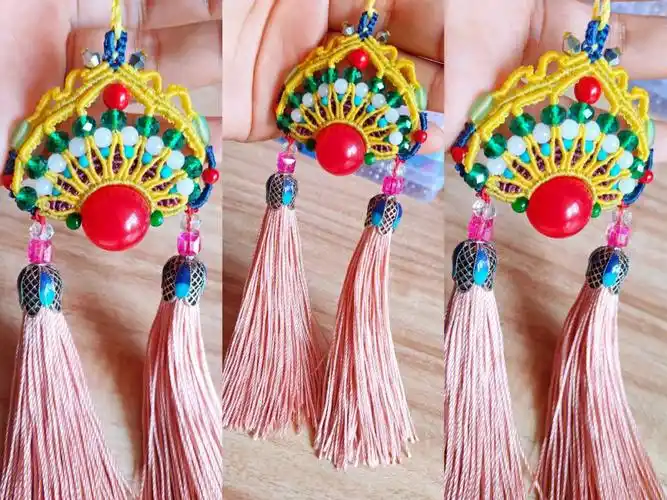 挑战100个凤冠花嫁创意编绳10014