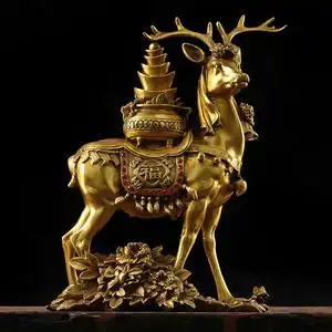 发财鹿摆件图片