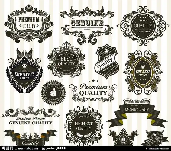 欧式质量徽章 花纹