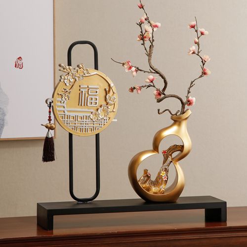 葫芦进门玄关福摆件镇宅招财客厅电视柜轻奢高档家居装饰品新中式