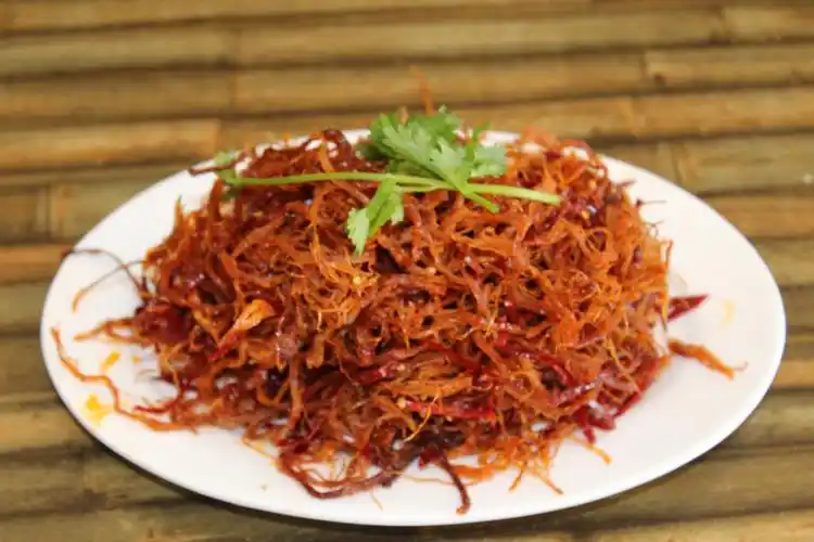 佳木斯朝鲜族拌菜牛肉丝130gpk金山拌菜三姐妹昌星星新鲜相似拌面