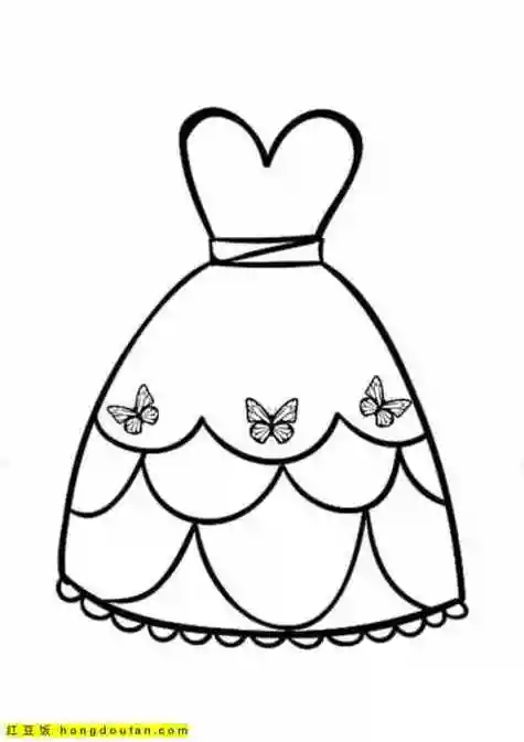 公主漂亮的裙子简笔画视频教程