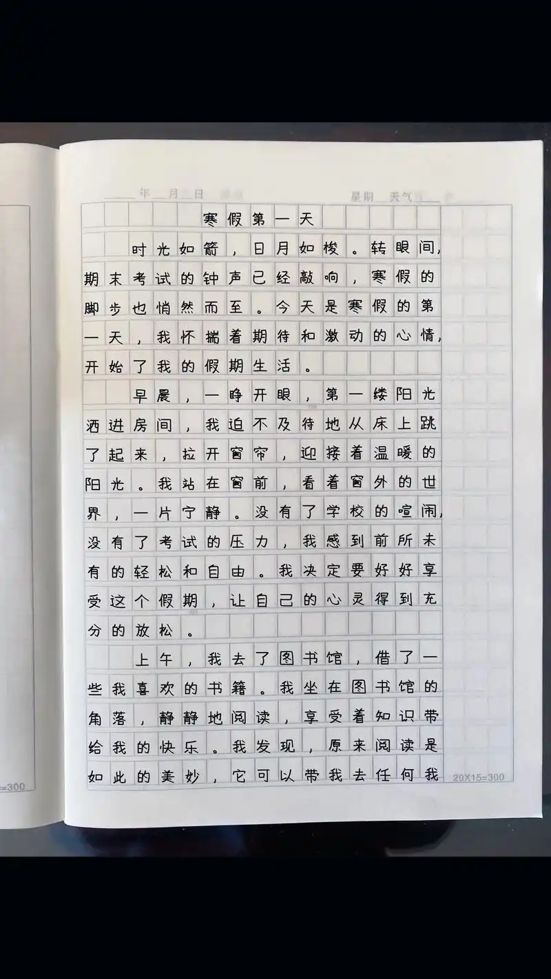 小学寒假作文【寒假周记】46615篇寒假作业.