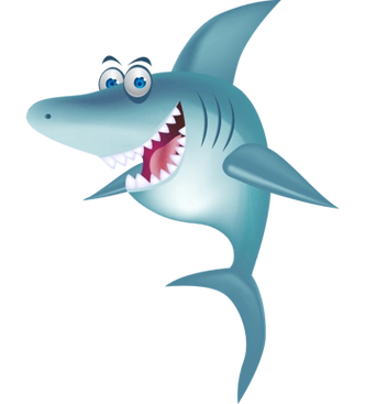 卡通鲨鱼图片