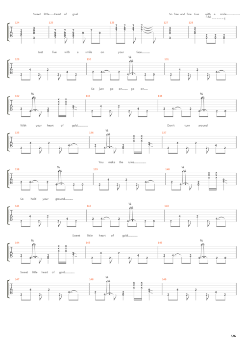 heart of gold吉他谱