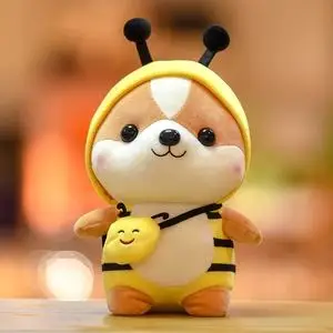 可爱呆萌松鼠恐龙布偶娃娃小公仔女生礼物儿童玩偶毛绒玩具