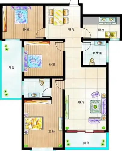 图房子平面布局房地产广告户型图其他设计广告设计矢量cdr说明:商品房