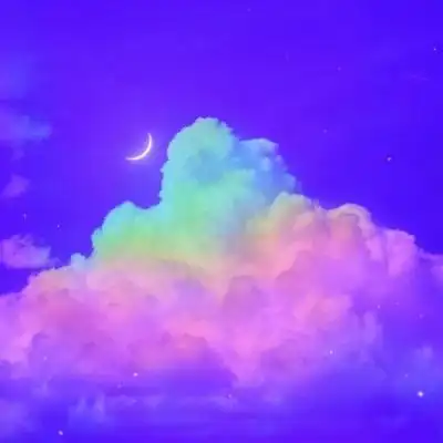 唯美梦幻背景图 彩虹云朵天空_风景静物头像_我要个性网
