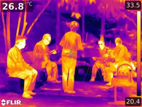 最近看到我的一位朋友上传的人物红外图,他在菲力尔公司工作,经常用