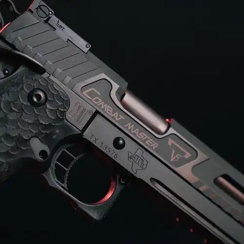 竞技扳机- 离子镀膜枪管- 战术哑光黑色滑架tti sti战斗大师2011套装