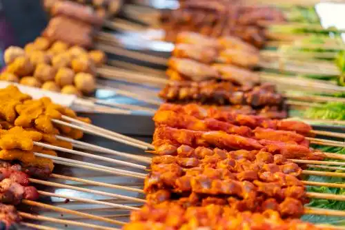 路边的烧烤串 烤串