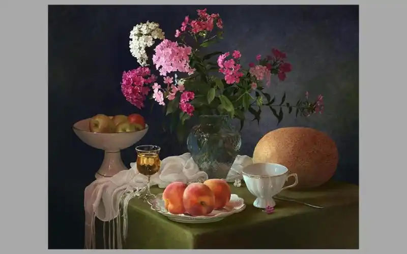 静物照片临摹写生-绘画过程