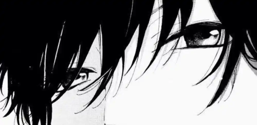 黑白线条系动漫头像壁纸男睫毛眼睛