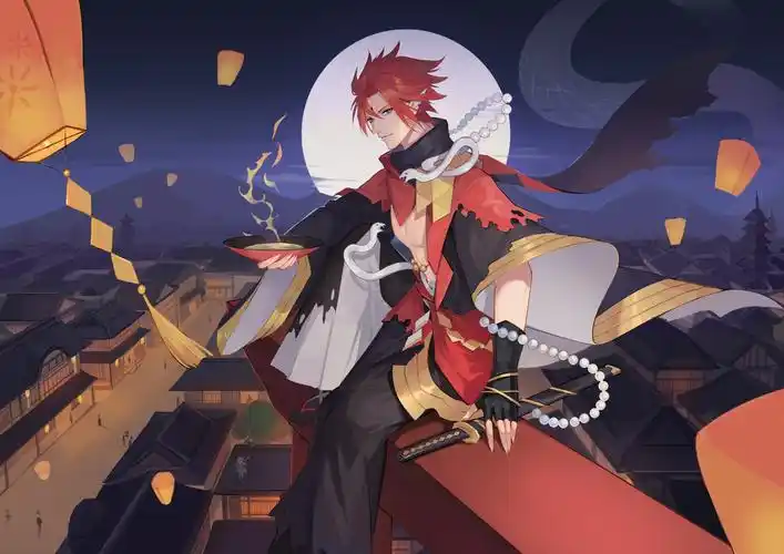 阴阳师 酒吞童子 绘师:ecsrin(p id=4341900) 本作品id=69840999