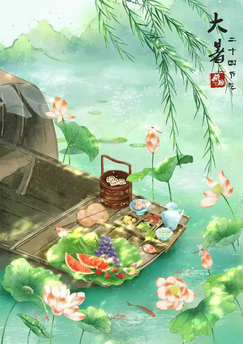 二十四节气—大暑.大暑,夏天的最后一个节气.夏杪烈烈,暑盛至 - 抖音