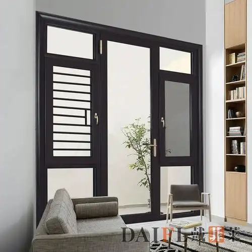 一隔昆明门窗断桥铝铝合金窗y纱春体林音门窗三层玻璃平开定制门 - 全