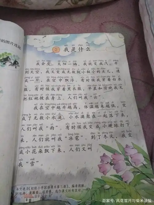 二年级上册语文书 语文书第0页 语文书第六～第七页 第12页和第13页