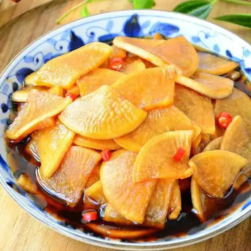 豆酱腌萝卜