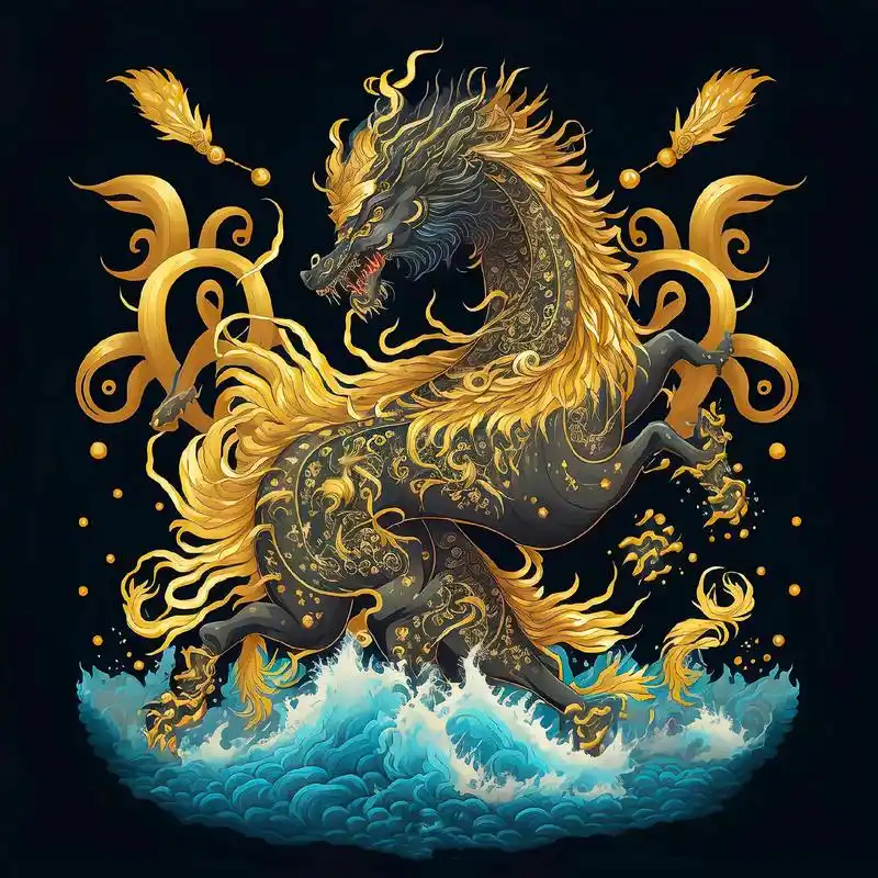 麒麟踏祥云,人间百难消#抖音图文来了#手机头像 - 抖音