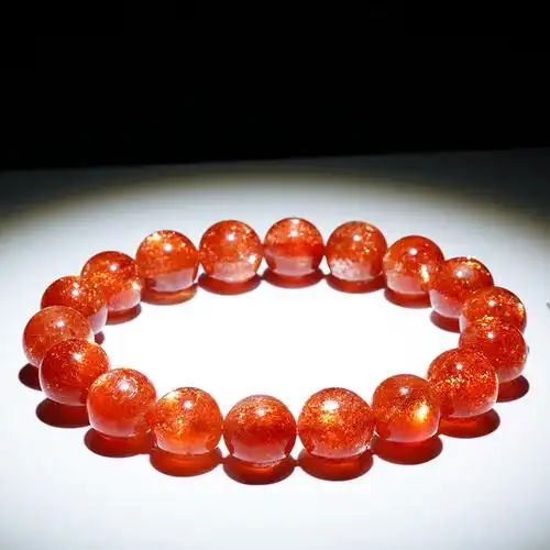 金太阳天然手链阿鲁沙手串三圈多圈彩色金沙太阳手链