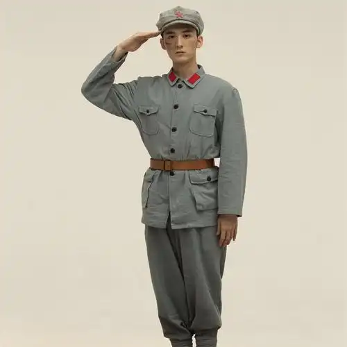 志愿军50老式怀旧抗美援朝儿童演出表演服英雄赞歌小戏骨舞台军装