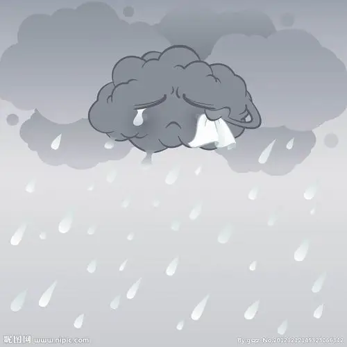 雨天流泪的乌云图片