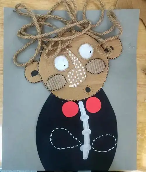 纸板和麻绳,废物利用,超级可爱—————————7815