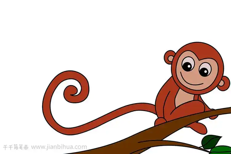 猴子简笔画喜欢收藏