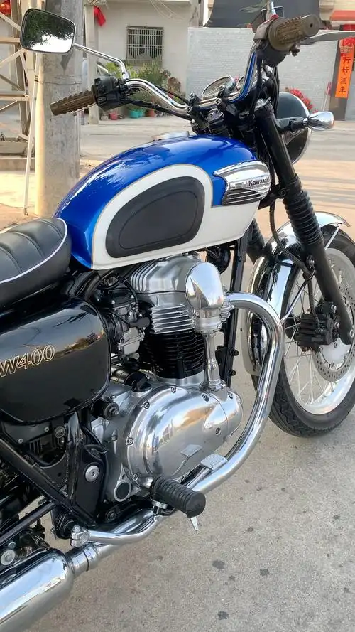 复古机车#2006年川崎w400复古街车-度小视