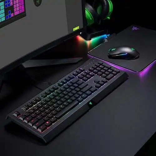 历史最低价razer雷蛇cynosachroma萨诺狼蛛幻彩版游戏键盘56折4499