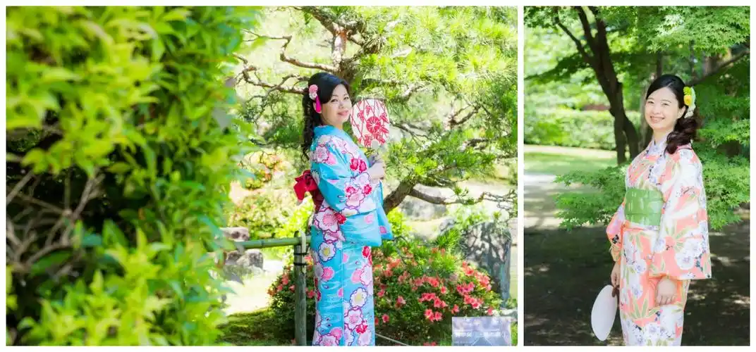 漫步东京古街品味诗情画意东京小袖和服浅草店和服体验一人起订含发型