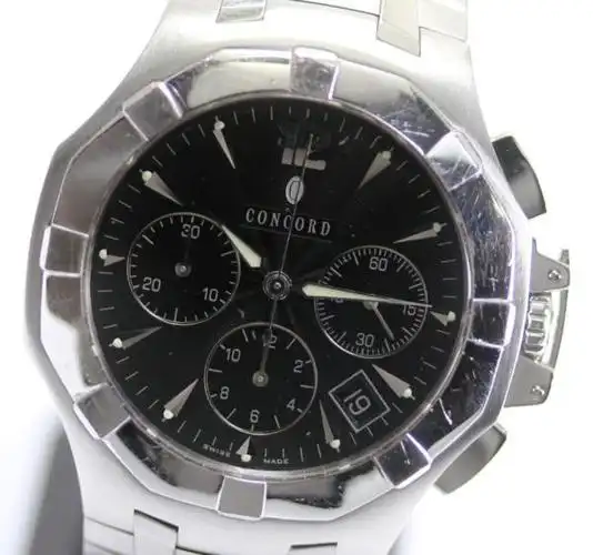 君皇concord男表男士手表自动机械18k白金表圈10.h7.1892二手正品