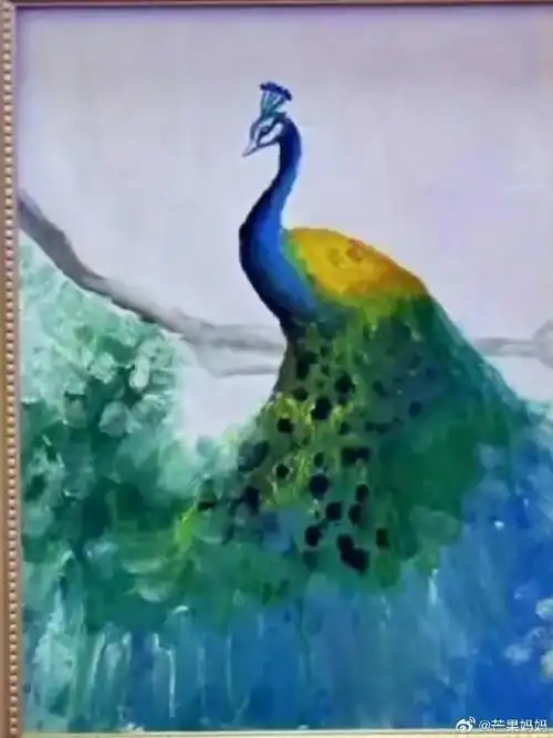 九岁画的孔雀图被六位数拍下,十二岁的作品到卢浮宫参展