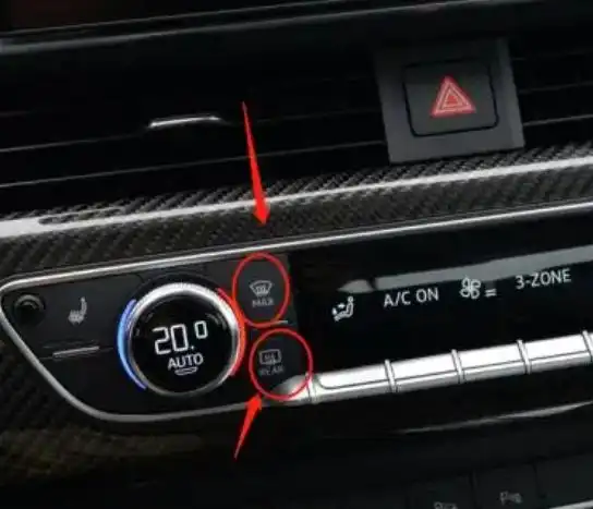 奥迪一键除雾是哪个按钮