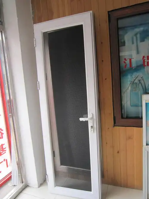 新款防盗门纱门铝合金平开门门窗防盗纱窗防蚊防盗两用金钢网